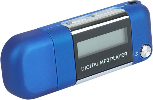 Kqcibz Mp3 4GB 500179214A1 Player U Disk Music Player Supports Replaceable AAA Battery, Recording (Blue)