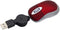SHARE SUNSHINE Mini Small Travel Optical Mouse Portable USB Wired Mouse with Retractable USB