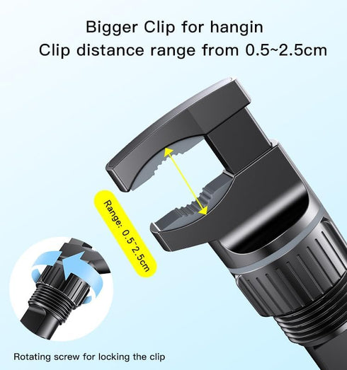Phone Holder for Car, 360 Degree Rotable Mount, Anti Shake Grip, Compatible with All iPhone and Android Devices