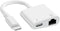 USB C to Ethernet Adapter, 2 in 1 RJ45 Ethernet LAN Network Adapter with USB Type C Charge Port, Plug and Play