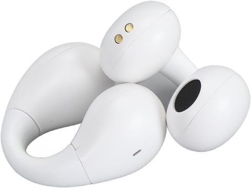 Open Ear Clip Headphones - Bluetooth Earbuds with Built-in Mic, Ear Hooks, LED Display Charging Case, and IPX5