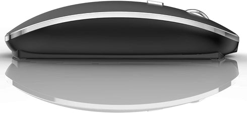 Rechargeable Bluetooth Mouse, Black, 450mAh Battery, 3 DPI Levels, Skin-Friendly