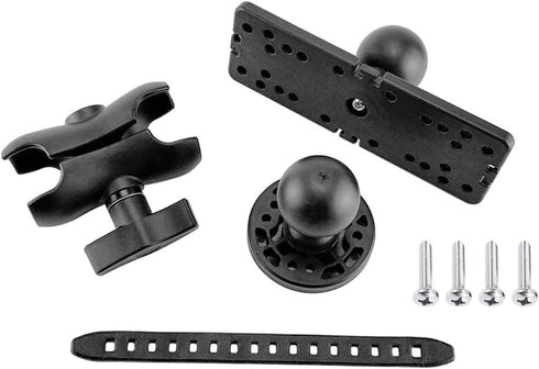 CALIDAKA Fish Finder Mount Base, 360 Degree Rotation Fish Finder Holder for Marine Electronics