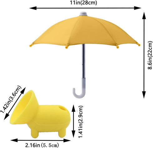 Phone Umbrella for Sun - Cell Phone Umbrella Sun Shade Suction Cup Stand, Mobile Phone Holder with Universal Adjustable Anti-reflective Glare Blocking for Outdoor