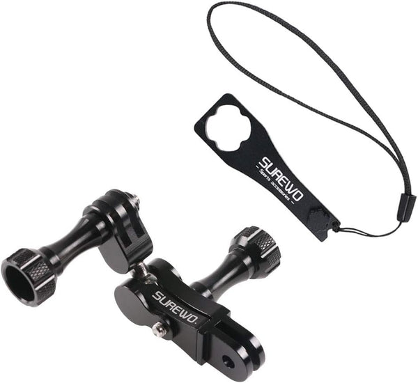 Aluminum Alloy 360 Degree Rotation Ball Joint Mount Adapter, Swivel Arm Mount Pivot Extension for Gopro Hero 13 Black,