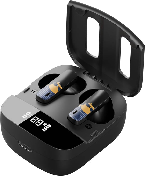 Wireless Earbuds Bluetooth 5.3 Headphones with Charging Case, Lightweight Earphones with Mic for Android/iOS Phones,