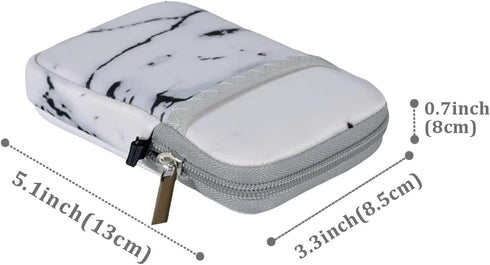 Waterproof External Hard Drive Carrying Case, Shockproof 2.5 inch Storage Bag for Seagate/WD/Toshiba (2-Pack) (Black +