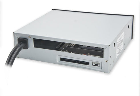 Syba 5.25" Bay Adapter for Slim Optical Drive, 2.5" Trayless Rack for HDD SSD, USB Hub - SY-MRA55005
