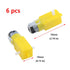 3-6V Pack 6 Antrader Gear Motor Dual Shaft TT Motor for Smart Car Robot of (I Shape)