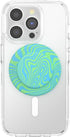 PopSockets Round Phone Grip Compatible with MagSafe, Adapter Ring Included, Wireless Charging Compatible - Swirl Oasis