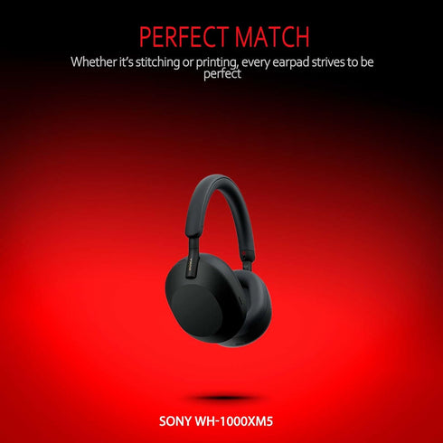 Krone Kalpasmos Replacement Earpads for Sony WH-1000XM5 (WH1000XM5), Premium Ear Pads with Soft Protein Leather and