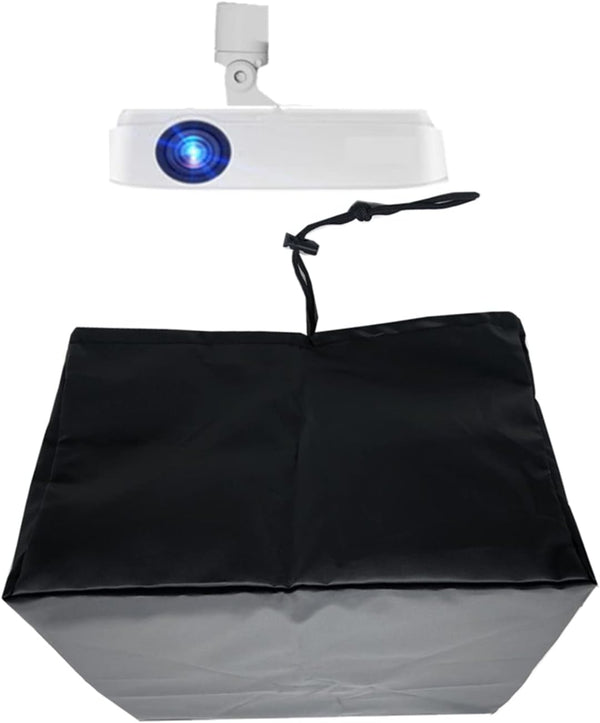 Projector Dust Cover Case Protector - UV-Resistant Oxford Cloth Material, Waterproof, Adjustable Retractor