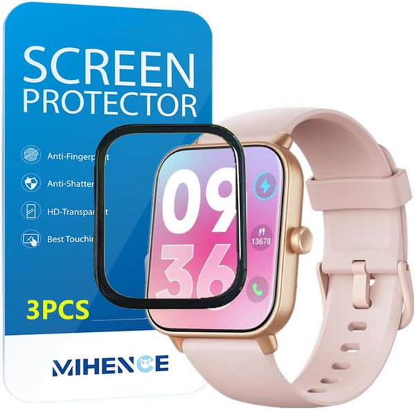 Screen Protector for ENOMIR Smartwatch IDW19, 3D Full Screen Coverage PMMA Protective Film (3 PCS)