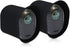 kwmobile 2X Skin for Arlo Ultra, Arlo Pro 3, Pro 4 - Silicone Security Camera Case Outdoor CCTV Cover - Black