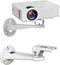 Mini Projector Wall Mount/Projector Hanger for CCTV Security Camera, 360° Rotation, Load 11 lbs, Length 7.8 Inch (White)