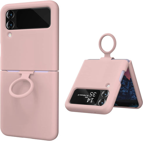 E Segoi Designed for Galaxy Z Flip 4 Case, Liquid Silicone Gel Rubber Shockproof
