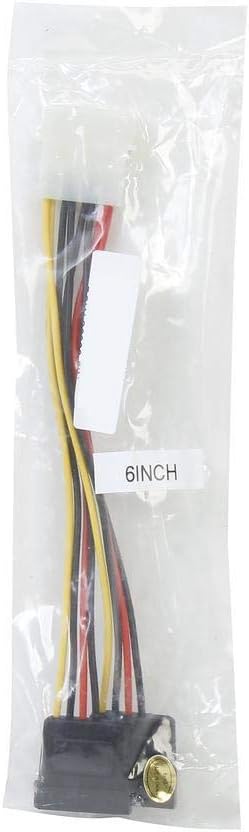 Nippon Labs POW-S6800-6IN 5.25 Male to SATA x 2 Internal DC Adaptor Cable