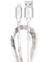 LIQUIPEL Powertek MFi Certified 6ft Lightning to USB Charger for iPhone & iPad, Fast Charging, Marble Grey Cable.