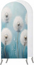 Jnbasdffb White Spring Floral Wedding Arch Cover,Stretchy Spandex Arch Backdrop Stand Covers 6