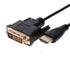 DVI-D to HDMI Video Cable 24+1 Pin Dual Link M/M, Available in 1.5ft, 3ft, 6ft, 10ft, 15ft, 25ft (10FT)