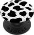 Cow Pattern Print PopSockets Standard PopGrip, Black White Design