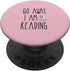 Go Away I'm Reading PopSockets Standard PopGrip - Spooky Ghost Book Lovers Funny Quote