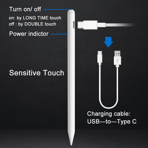 Stylus Pen with Palm Rejection for Apple iPads (2018-to-Date) - Writing/Drawing/Marking/Recording