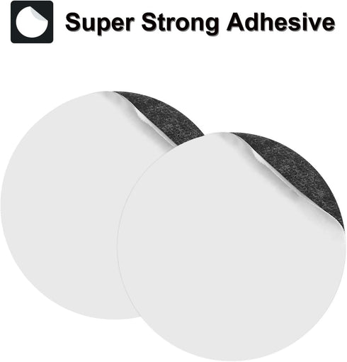 MECCANIXITY 1.57" 8Pcs Replacement Metal Plates Black Thin Adhesive Back Magnet Stickers for Magnetic Mount Phone