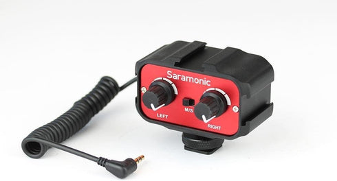 Saramonic SR-AX100 2 Channel 3.5mm Audio Adapter (Red/Black)