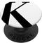 Fashionable Letter K - Simple Elegant Modern Black and White PopSockets PopGrip: Swappable Grip for Phones & Tablets