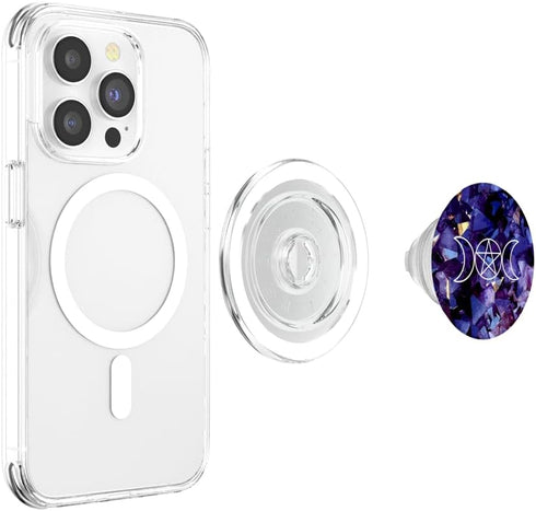 PopSockets PopGrip for MagSafe Wicca Moon Symbol Vintage Pagan Witchcraft Witch Wiccan