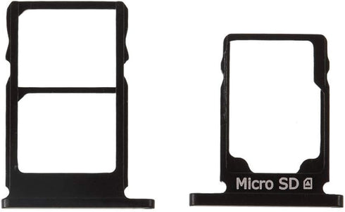 Unknown SIM Slot Micro SD Card Tray Holder Replacement for Nokia 5.1 (Black)