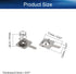 Heyiarbeit 50 Pairs AA Battery Spring Plate, Positive Negative Conversion Spring Contact Nickeling Plate 12mmx10mm