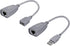 USB to Cat5 Adapter, USB Extender Ethernet Up to 164ft/50m, Supports USB1.1 Protocol, Compatible with USB2.0