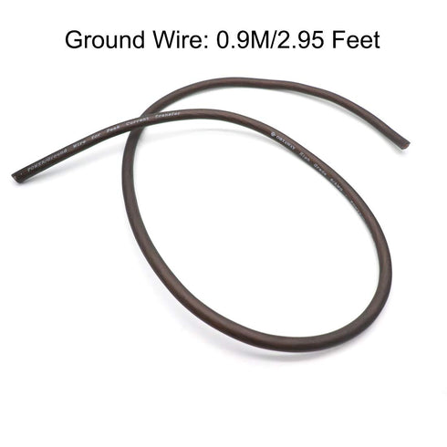 6 Gauge Amp Auto Car Audio System Speaker Kit, 1200W Wiring Cable for Subwoofers and Speakers