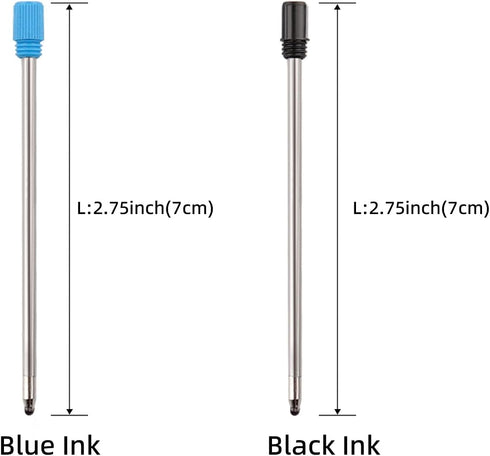 Ballpoint Pens 3 pcs 2 in 1 Bling Crystal Diamond Pen with Capacitive Touch Screen Stylus, Black Blue Ink