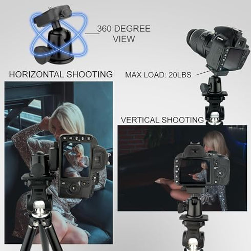Acuvar Universal Tablet Mount and Smartphone Holder for All Tablets and Smartphones (10) + Ball Head