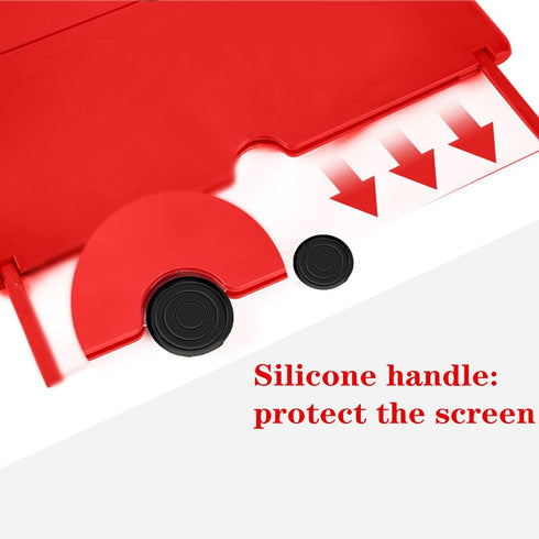 Dczonihup 3D Phone Screen Magnifier, Screen Amplifier HD Screen Projector with Foldable Stand, Phone Screen Magnifier
