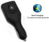 NDLBS 2Pack USB Car Charger, 2-in-1 Portable USB Car Charger with Foldable Plug for iPhone X XR XS 7 8 Plus