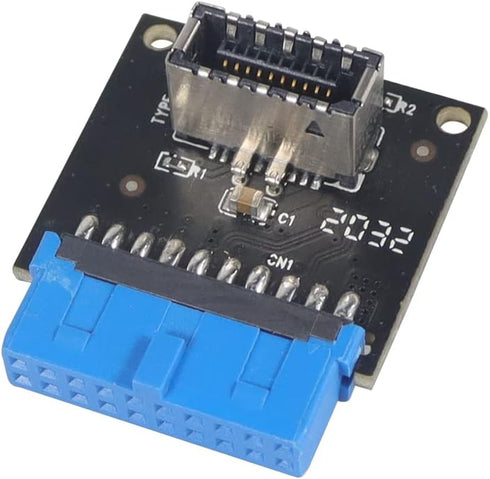 JMT USB 3.1 Front Panel Socket to USB 3.0 20Pin Header Male Extension Cable Adapter for Motherboard Card 20P USB to