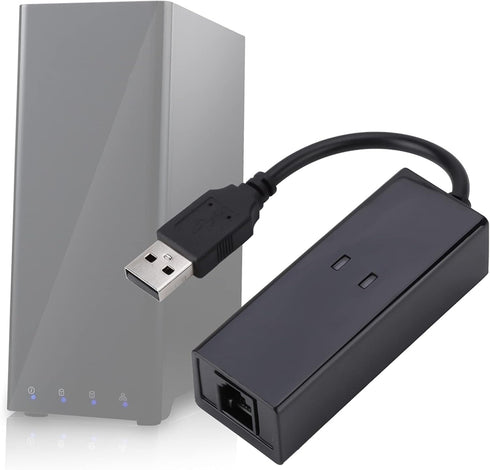 RJ11 to USB Adapter, Fax Modem USB Windows 10, External Dial Up Voice Fax Data Modem for Win7/Win8/Win10