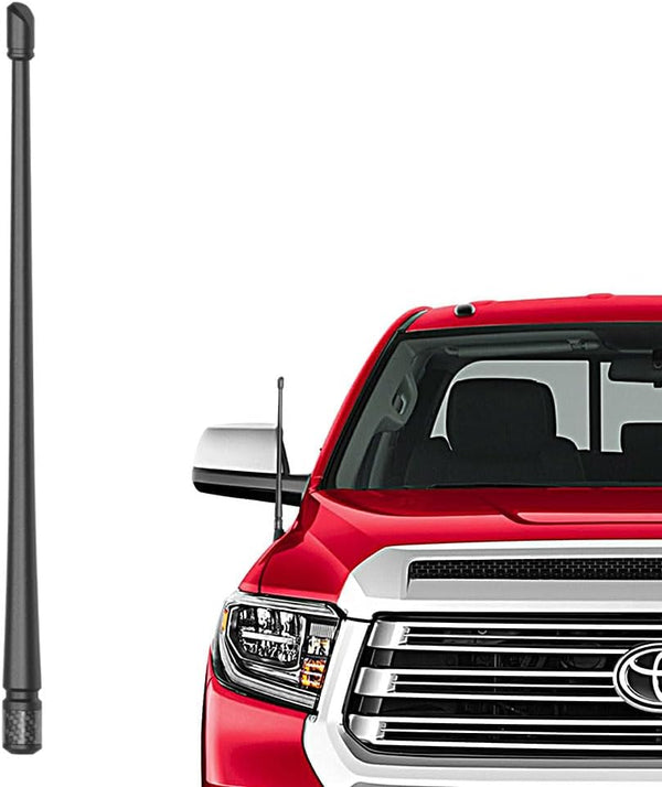 RYDONAIR Short Antenna for Toyota Tundra 2014+ & Tacoma 1995+, 13 inches Flexible Rubber Antenna Replacement