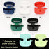 TAGRY X08 Wireless Headphone Case - Fluorescent Night Yellow Silicon Cover with LED Window & Dual Carabiner.