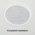 Reliable Hardware Company RH-4002-6.5-2-A White Surface Mount 6-1/2" Speaker Covers, Sold in Pairs