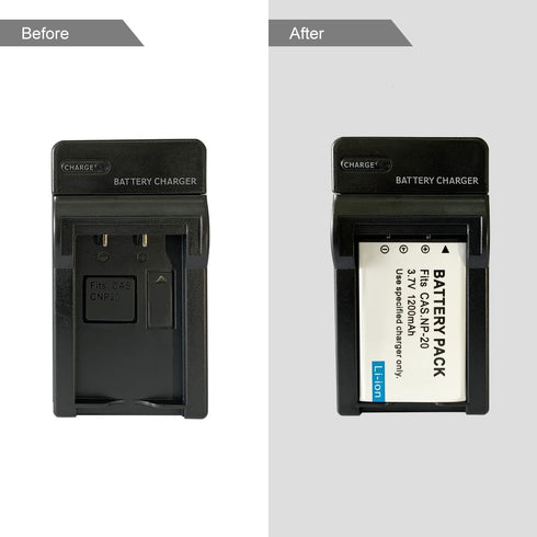 NP-20 NP20 BC-11L Battery Charger for Casio Exilim EX-S20, EX-S100, EX-S500, EX-S600, EX-S770, EX-S880, EX-S1, EX-S2,