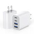 StinkLight USB Fast Charging Block, 4-Port 40W Charge Adapter for iPhone Dual USB