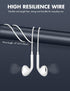 Wired Earbuds, Ultra Clear Calls & No Noise, 3.5mm Earphones with Mic, Compatible with iPhone/iPad/Android