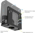 Adjustable Wall Mount for Small Wide Devices, Cable Box Mount for Streaming Media Devices, DVD Players and Boxes