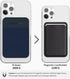 Sinjimoru Magnetic Wallet for MagSafe, Strong Card Holder for iPhone 15 14 13 12, Stretchy for IDs, Cash, Keys, M-Basic