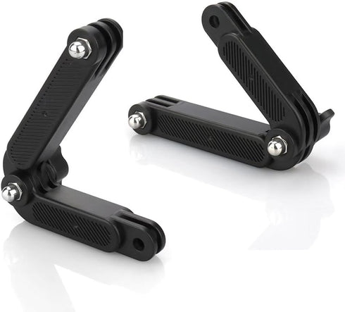 ThtRht 2 Pack Action Camera Curved Extension Arm Adjustable Rotating Camera Mount Joint